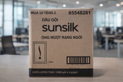 DẦU GỘI SUNSILK ÓNG MƯỢT RẠNG NGỜI 6g x 10+2 x 84 dây