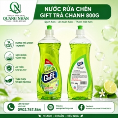 NƯỚC RỬA CHÉN GIFT TRÀ CHANH 800G X 12 CHAI