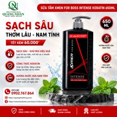 DẦU GỘI NƯỚC HOA XMEN FOR BOSS INTENSE CHẮC KHỎE 650G x 12 CHAI