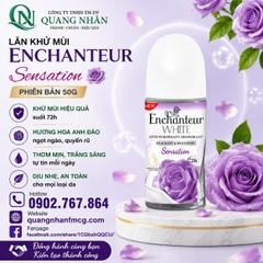 LĂN KHỬ MÙI ENCHANTEUR SENSATION 50ML x 24 CHAI ( TÍM )