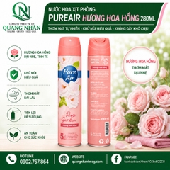 Nước hoa Xịt phòng PureAir hương hoa hồng 280ml x 24 chai