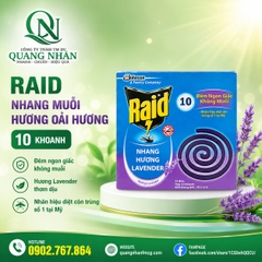 NHANG MUỖI RAID - H.OAI HUONG 10KHOANH x 72 hộp