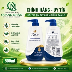 SỮA TẮM DOVE DA ĐÀN HỒI & TRÔNG MỌNG NƯỚC 500G X 12 CHAI