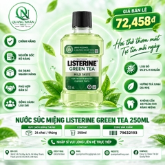 Nước Súc Miệng LISTERINE Trà Xanh 250ml x 24 Chai