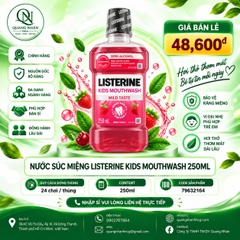 Nước Súc Miệng Listerine Kids Mouthwash with berry shield 250ml x 24 Chai