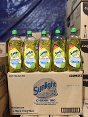 NƯỚC RỬA CHÉN SUNLIGHT HƯƠNG CHANH 750G x 15 chai