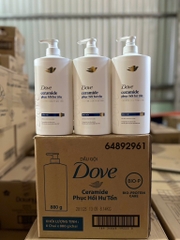 DẦU GỘI DOVE PHỤC HỒI HƯ TỔN MÀU XANH 880ML X 8 CHAI ( MẪU MỚI )
