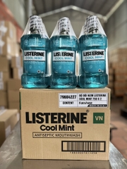 Nước Súc Miệng LISTERINE Coolmint Bạc Hà 750ml x 12 chai