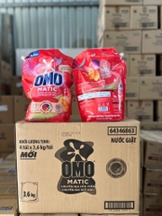 NƯỚC GIẶT OMO MATIC CỬA TRÊN CHUYÊN GIA GIỮ MÀU 3.6KG x 4 TÚI