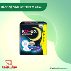 BĂNG VỆ SINH KOTEX ĐÊM - 28cm x 48 gói
