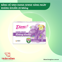 BĂNG VỆ SINH DIANA SENSIE HÀNG NGÀY KHÁNG KHUẨN 20 Miếng x  48 gói