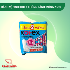 BĂNG VỆ SINH KOTEX KHÔNG CÁNH MỎNG -23cm x 48 gói