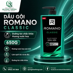 DẦU GỘI ROMANO CLASSIC ( MÀU XANH ) 650ML X 12 CHAI
