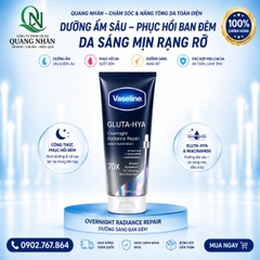 SỮA DƯỠNG THỂ VASELINE OVERNIGHT BAN ĐÊM XANH 70X 300ML x 12 CHAI