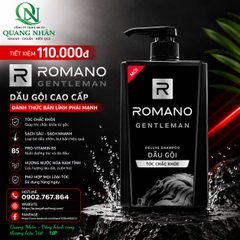 Dầu gội Romano Gentleman 650g ( màu đen )  X 12 CHAI