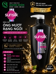 DẦU XẢ SUNSILK ÓNG MƯỢT RẠNG NGỜI 600g/8 Chai