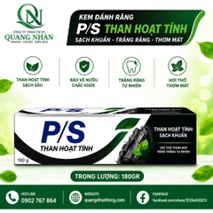KEM ĐÁNH RĂNG P/S TRẮNG RĂNG THAN HOAT TINH 180G x 36 ống
