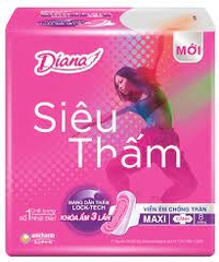 BĂNG VỆ SINH DIANA CÁNH DÀY -23CM  x 48 gói