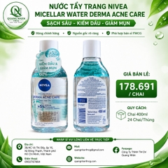 98722 NIVEA NTT DERMA ACNE CARE 400ML X 6 Chai
