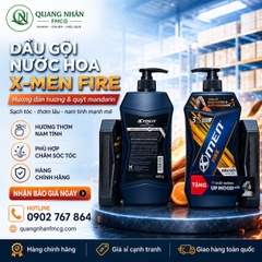 DẦU GỘI NƯỚC HOA XMEN WOOD SẠCH GÀU 650ML +150ml x 12 CHAI