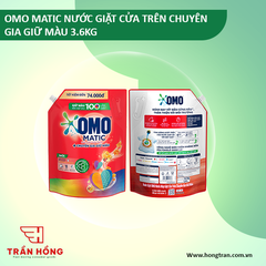 NƯỚC GIẶT OMO MATIC CỬA TRÊN CHUYÊN GIA GIỮ MÀU 3.6KG x 4 TÚI