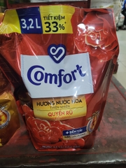 NƯỚC XẢ VẢI  COMFORT Giữ Màu Hương Nước Hoa quyến rũ 3.1L x 4 Túi