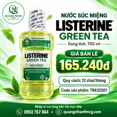 Nước súc miệng vị gừng  Listerine Gum Care (Chai 750ml) * 12 Chai / Thùng