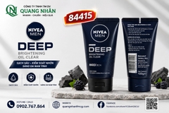 84415 SỬA RỮA MẶT NAM NIVEA DEEP WHITENING CLEAR 100G x 24 CHAI