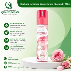 Xịt phòng nước hoa Spring - Hương hồng phấn 225ml x 24 chai