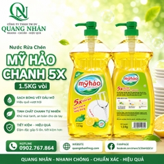 Nước Rửa Chén MY HAO Chanh 5X - 1.5KG vòi x 10 chai