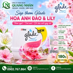 SÁP THƠM GLADE - HOA ANH DAO LILY 180G x 12 cục