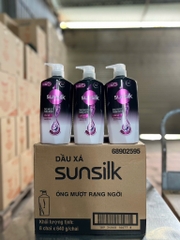 DẦU XẢ SUNSILK ÓNG MƯỢT RẠNG NGỜI 640g/8 Chai