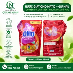 NƯỚC GIẶT OMO MATIC CỬA TRÊN CHUYÊN GIA GIỮ MÀU 3.6KG x 4 TÚI