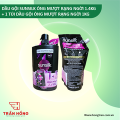 DẦU GỘI SUNSILK ÓNG MƯỢT RẠNG NGỜI 1.4KG + 1 TÚI DG OMRN 1KG) x 6 BỘ