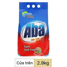 BỘT GIẶT ABA SẠCH TINH TƯƠM 2.9KG X 4 TÚI