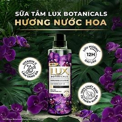 SỮA TẮM LUX BOTANICALS PHONG LAN QUYẾN RŨ (TÍM) 570G x 12 chai