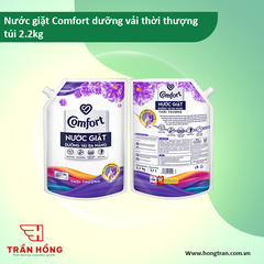 NƯỚC GIẶT COMFORT DƯỠNG VẢI THỜI THƯỢNG TÍM 2.2kg x 4 túi