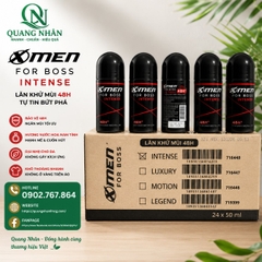 LĂN KHỬ MÙI XMEN FOR BOSS INTENSE 50ML X 24 CHAI