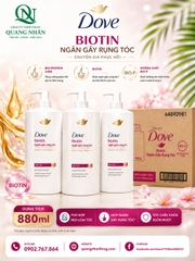 DẦU GỘI DOVE NGĂN GÃY RỤNG TÓC MÀU HỒNG 880G X 8 CHAI