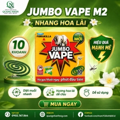 Nhang muỗi Jumbo Vape M2 H.Hoa Lai 10khoanh x 60 hộp