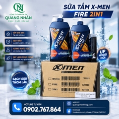 727313- TẮM GỘI XMEN FIRE 650G + TANG TG VEGAS 150G X 7 BỘ