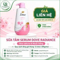 SỮA TẮM DOVE Sáng Da Rạng Rỡ (Hồng) 500G x 12 chai