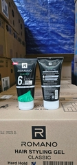 GEL TẠO KIỂU TÓC ROMANO CLASSIC SỐ 6 GIỮ TÓC SIÊU CỨNG 150G (trắng) X 48 TUÝP