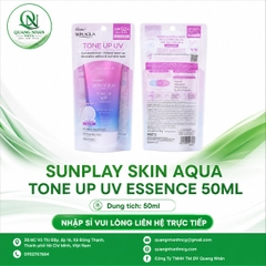 SUNPLAY SKIN AQUA TONE UP UV MILK BLUE 50G X 28 TUÝP + AQUA 15GR