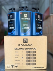 DẦU GỘI ROMANO FORCE 650ML ( xanh dương ) X 12 CHAI