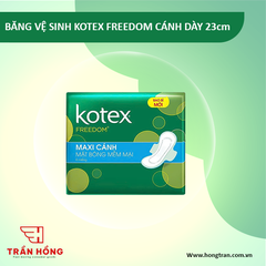BĂNG VỆ SINH KOTEX FREEDOM CÁNH DÀY  -23cm x 48 gói