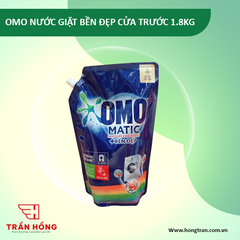 NƯỚC GIẶT OMO MATIC  BỀN MÀU CỬA TRƯỚC 1.8KG x 4 túi