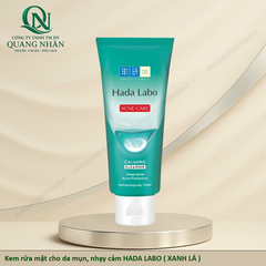 Kem rửa mặt cho da mụn, nhạy cảm HADA LABO ( XANH LÁ )
