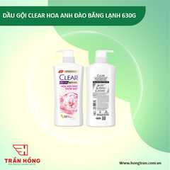 DẦU GỘI CLEAR HOA ANH DAO BANG LANH 630G x 8 chai