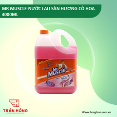 NƯỚC LAU NHÀ MR MUSCLE - HƯƠNG CỎ HOA 4000ML x 12 chai